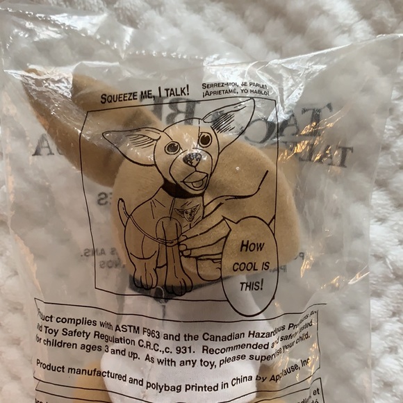 NWT RARE 1997 Taco Bell 🌮Talking Plush Toy - Picture 7 of 7